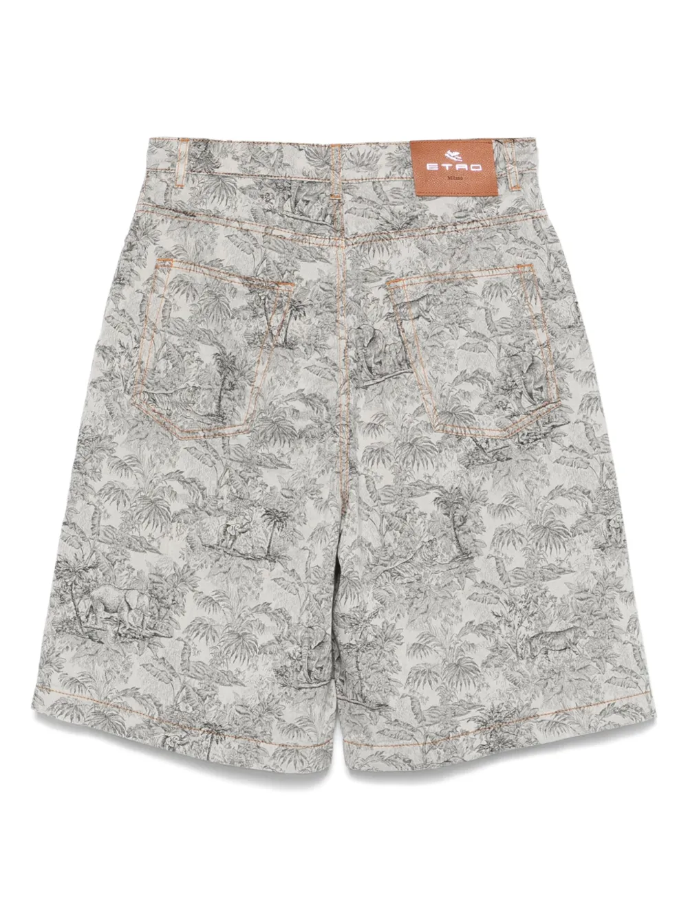 ETRO Bermuda shorts met jacquard - Grijs