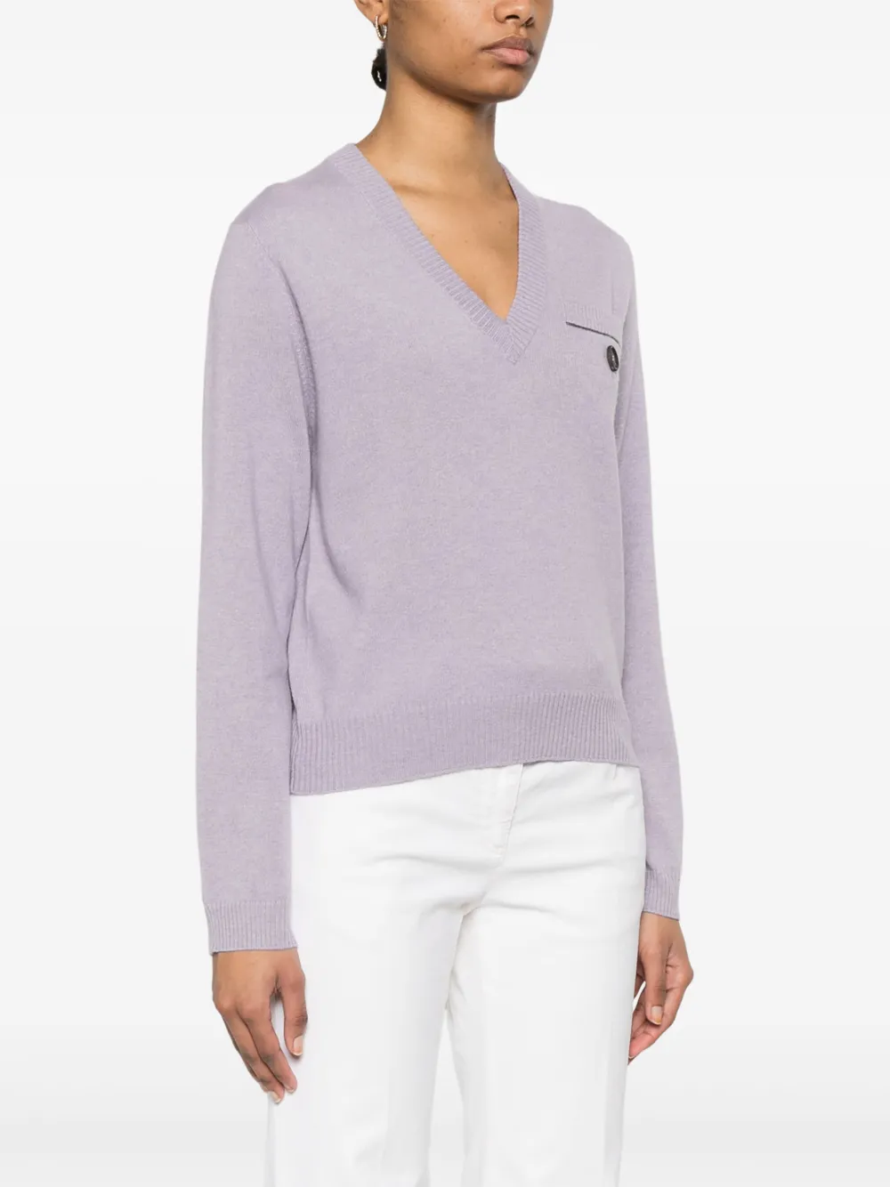 Brunello Cucinelli Kasjmier top Paars