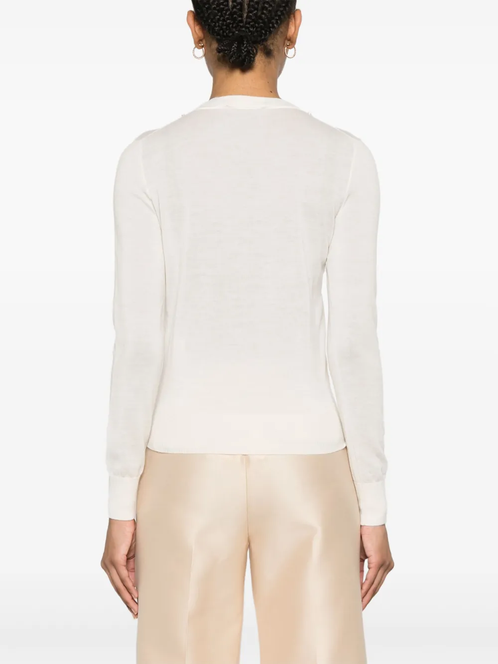 Zimmermann Illuminate Embellished Sweater In Neutrals