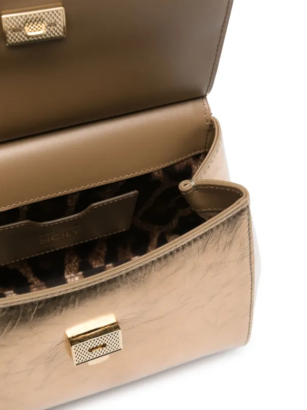 Dolce & Gabbana Medium Sicily Handbag | Gold | FARFETCH