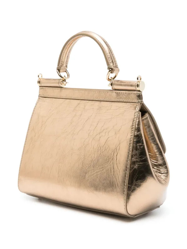 Dolce & Gabbana Medium Sicily Handbag | Gold | FARFETCH