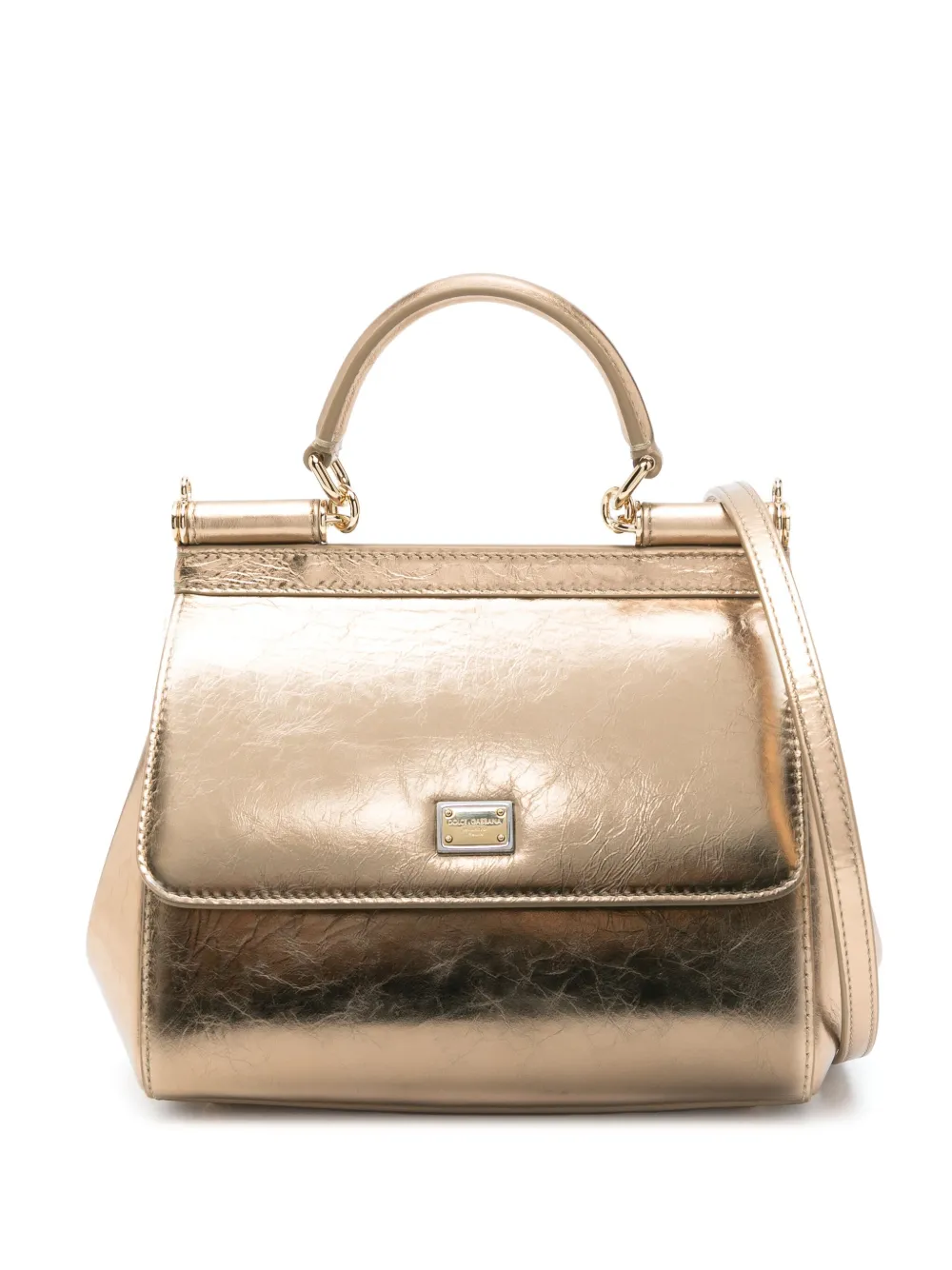 Dolce & Gabbana Sicily medium handtas Goud