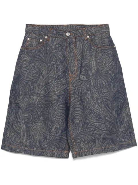 ETRO jacquard denim bermuda shorts 