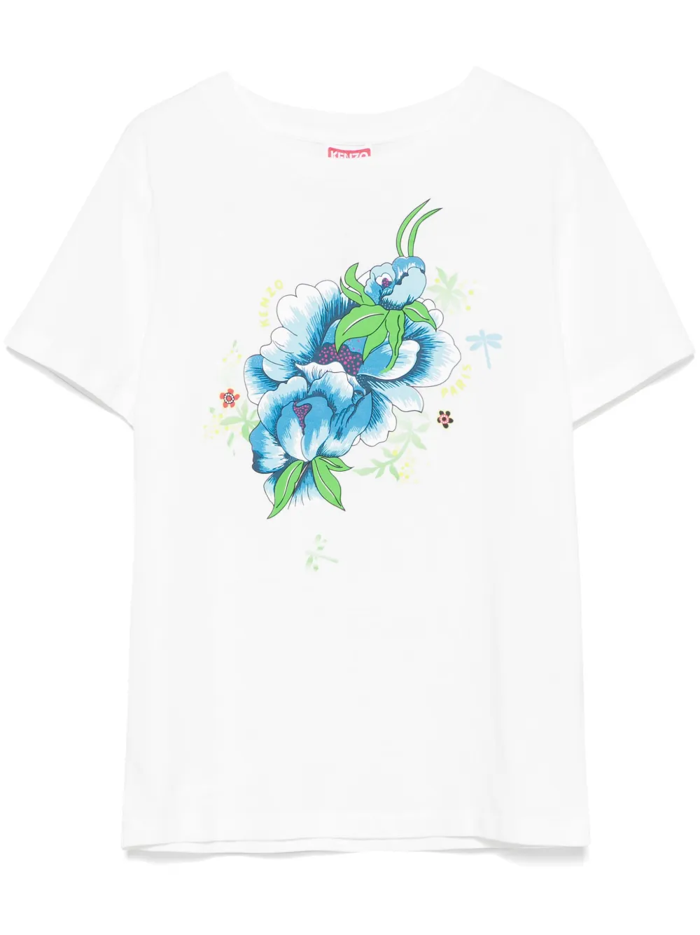 Kenzo Peonies T-shirt Wit