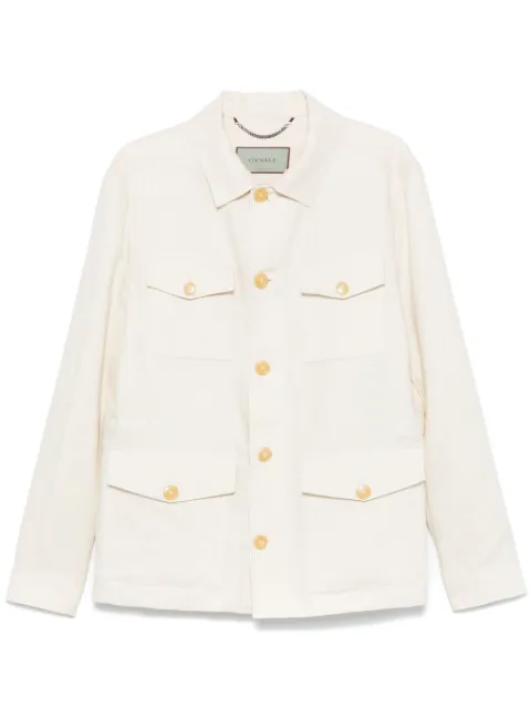 Canali linen shirt jacket 