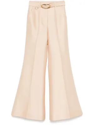 【ZIMMERMANN】フレアーパンツ ZIMMERMANN ZIMMERMANN Illustration フレアパンツ | ブラウン | FARFETCH JP