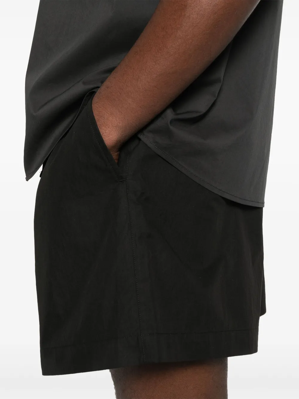 Studio Nicholson Elio trainingsshorts Zwart