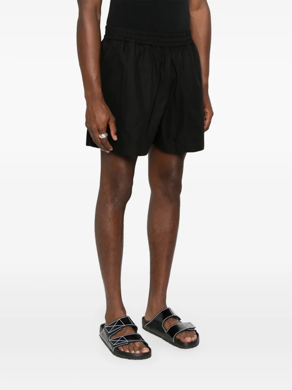Studio Nicholson Elio trainingsshorts Zwart
