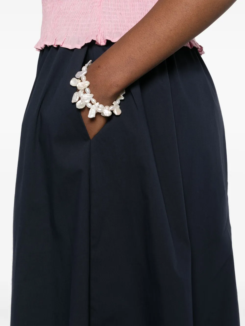 Gran Sasso A-line Midi Skirt In Blue