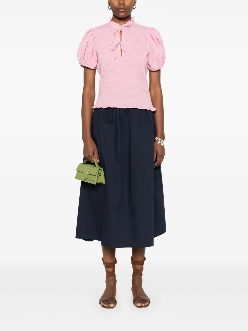 Gran Sasso A-line Midi Skirt In Blue