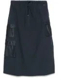 Herno drawstring midi skirt - Blue