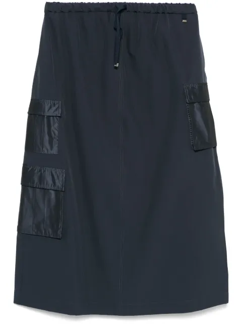 Herno drawstring midi skirt