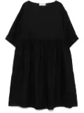 Gran Sasso linen boat-neck mini dress - Black