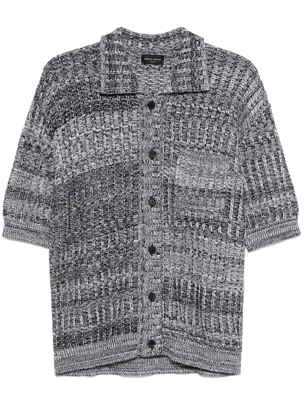 open-knit shirt