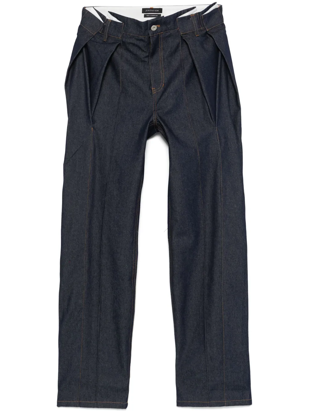 JUNTAE KIM gathered jeans | Blue | Image 1