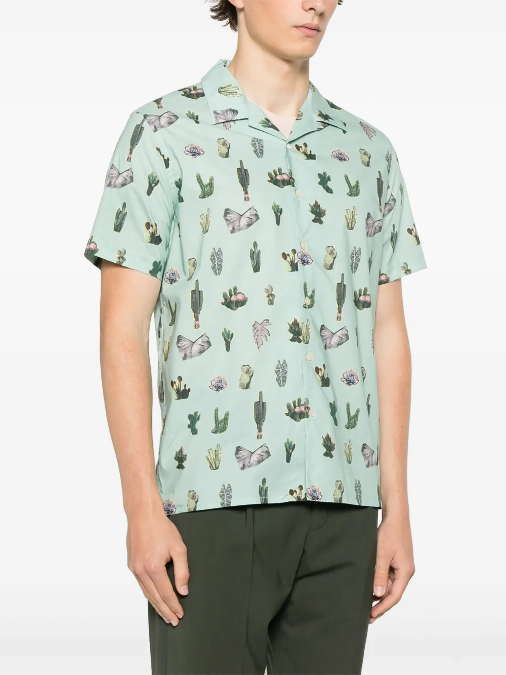 PS Paul Smith Prickly Pear overhemd Groen