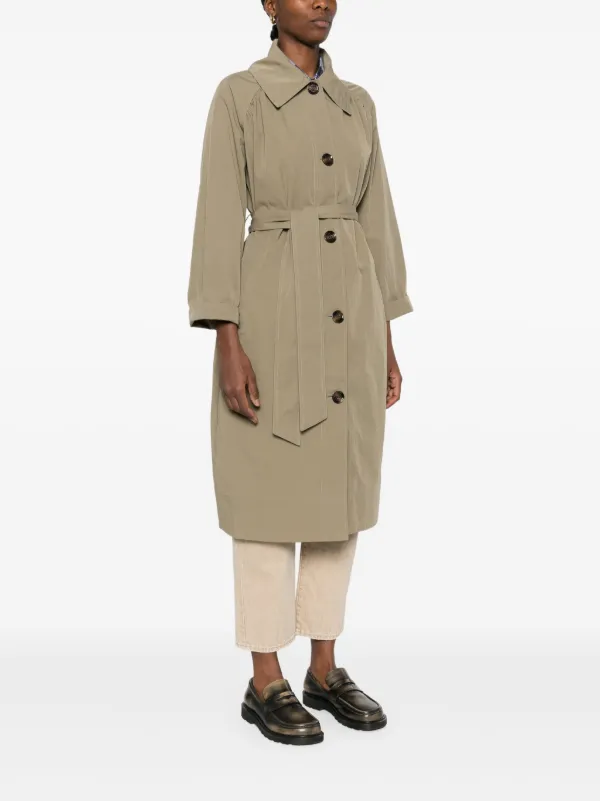 Barbour Garbo Trench Coat | Green | FARFETCH