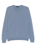 Zanone cotton crew-neck sweater - Blue