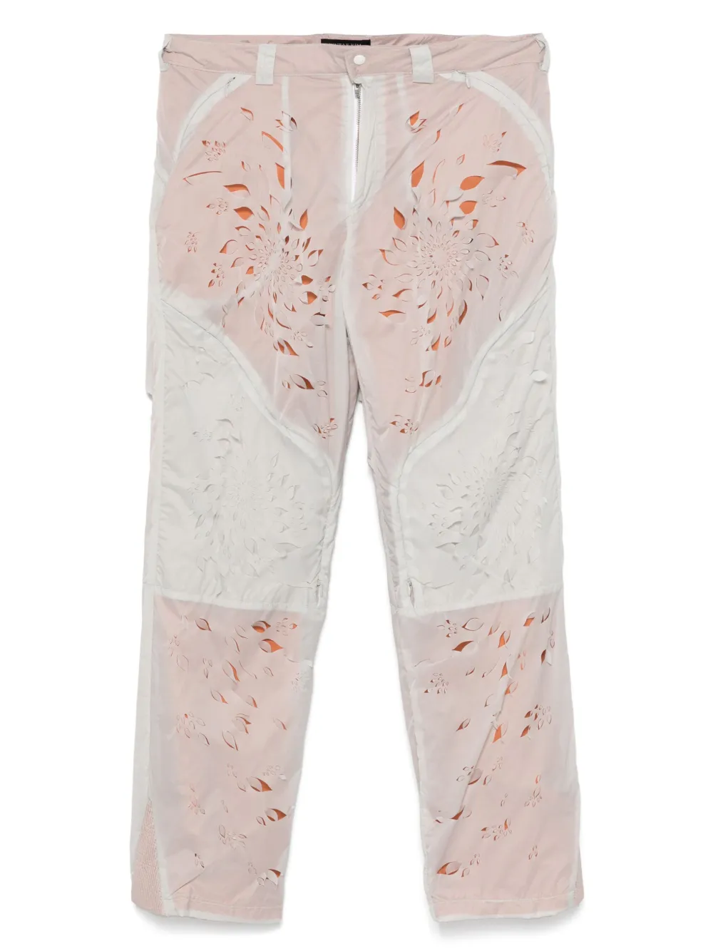 lasered-petals trousers