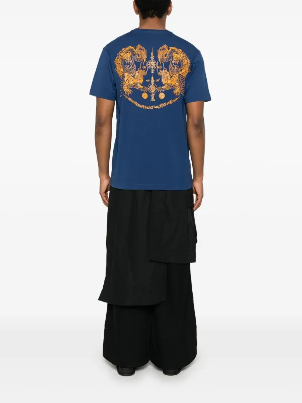 Maharishi 1489 Muay Thai Tiger Dragon T-shirt | Blue | FARFETCH