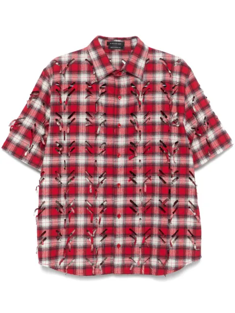 JUNTAE KIM laser-slashed shirt