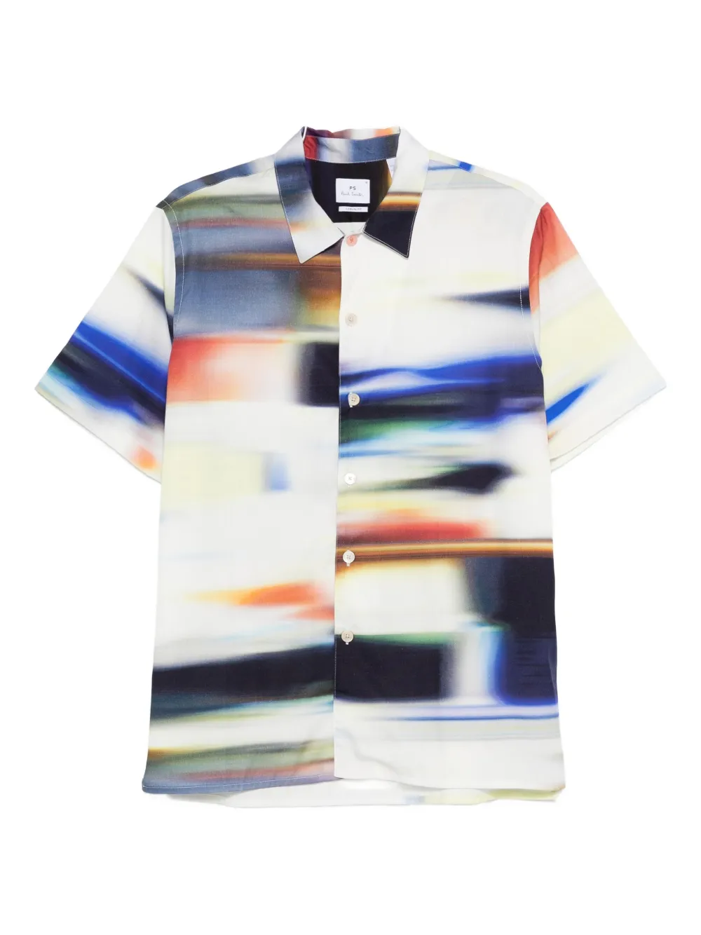 PS Paul Smith abstract-print shirt Wit