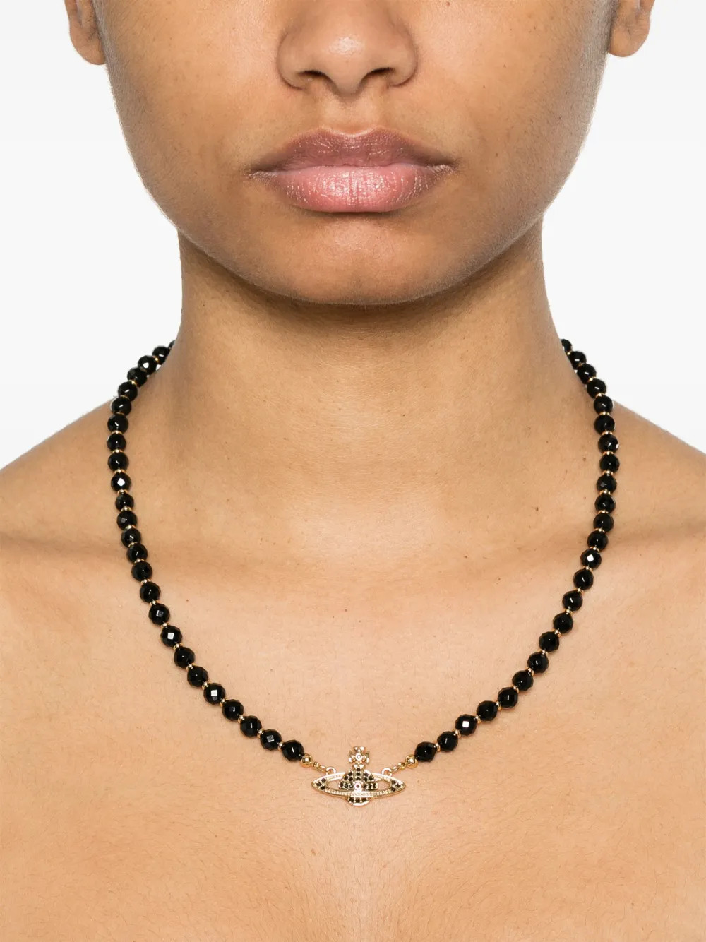 Vivienne Westwood Messaline choker - Zwart