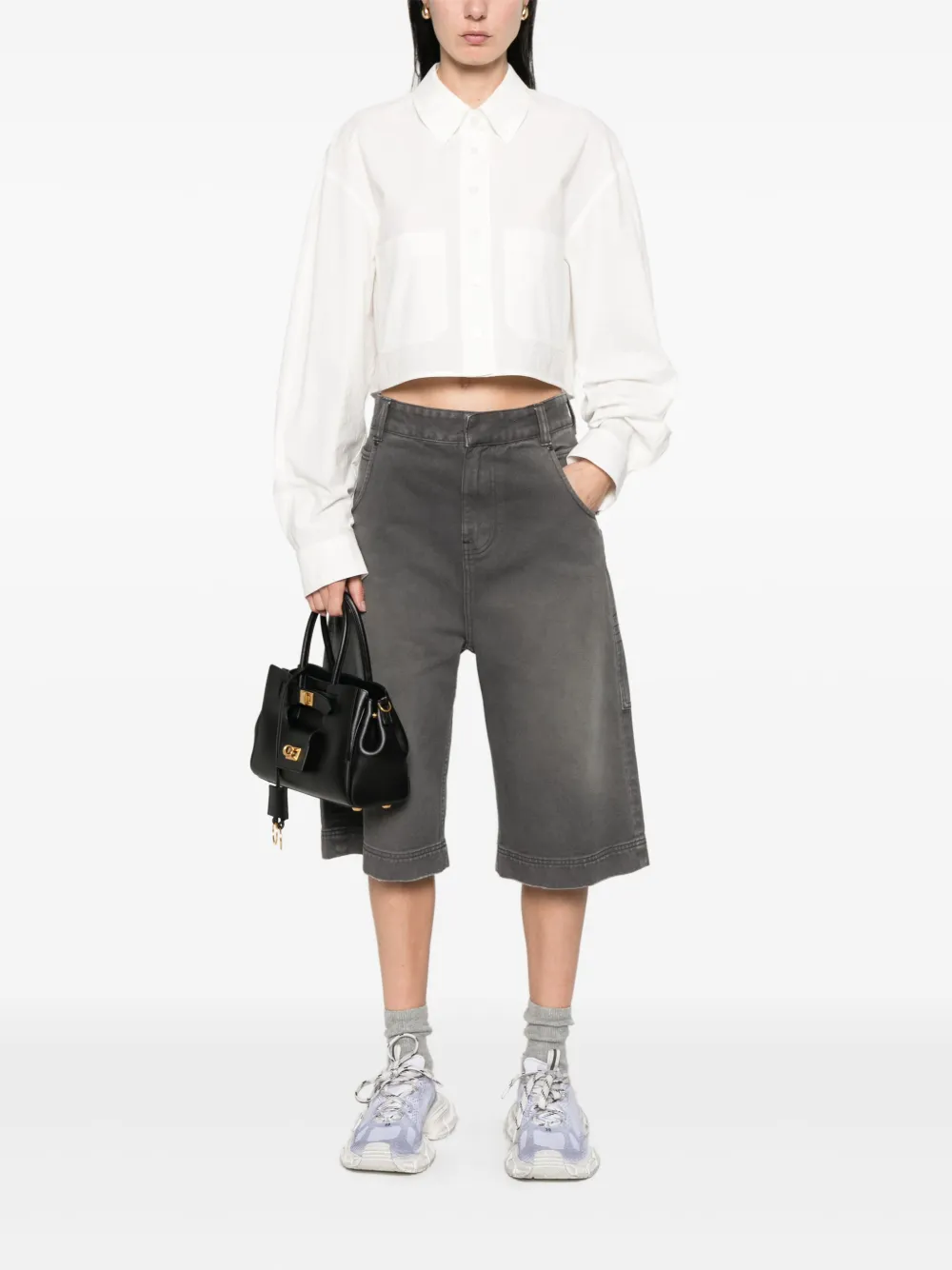 Low Classic Cropped top - Wit