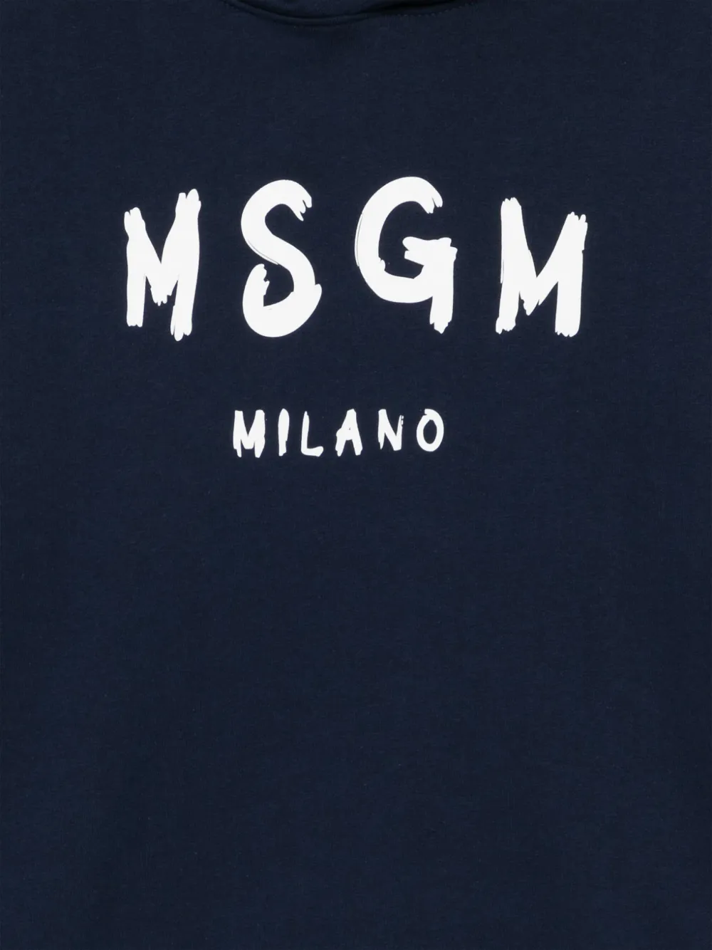 MSGM Kids Hoodie met logoprint Blauw