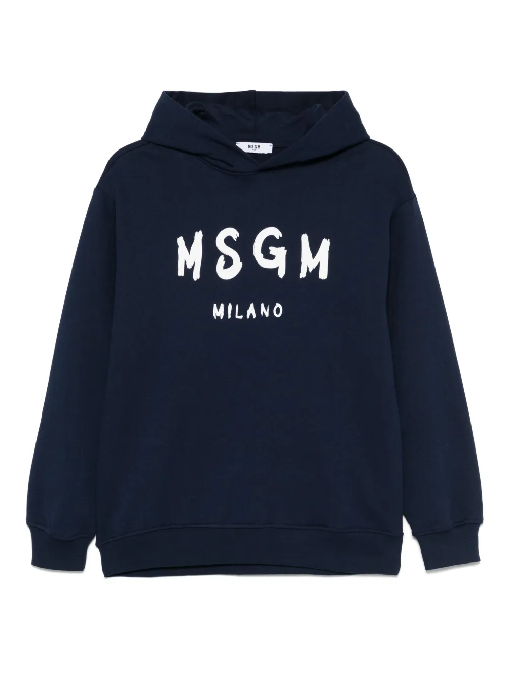 MSGM Kids Hoodie met logoprint Blauw