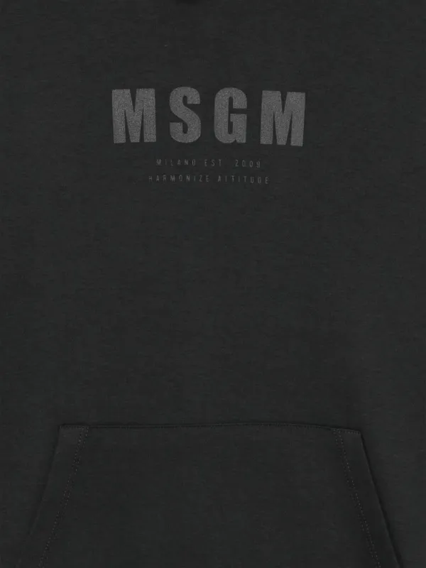 キッズ用トップス Msgm Hoodie MSGM Kids logo-print Hoodie | Black | FARFETCH