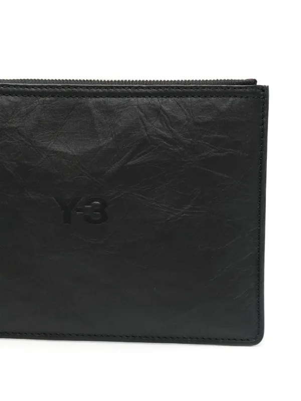 Y-3 Leather Clutch Bag | Black | FARFETCH