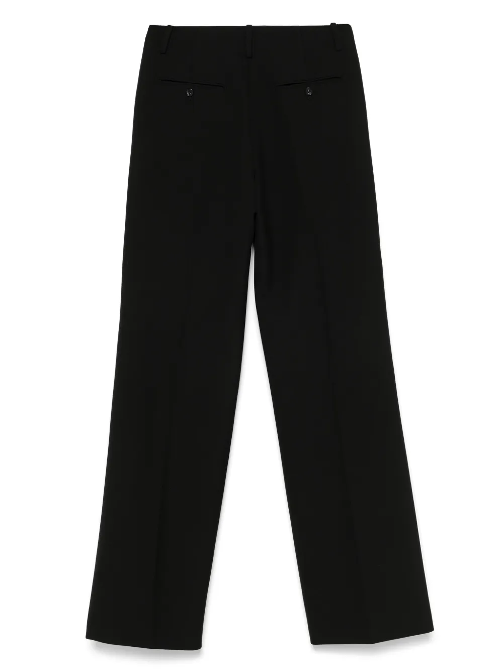 Nº21 Broek met geplooid detail - Zwart