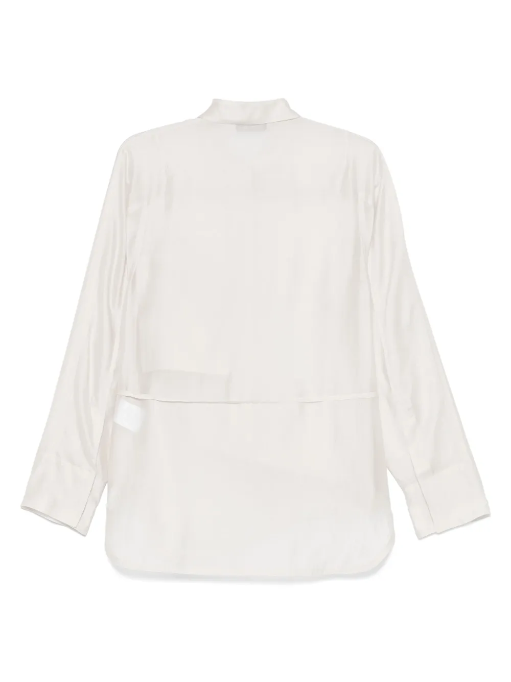 Low Classic Blouse met lange mouwen - Beige