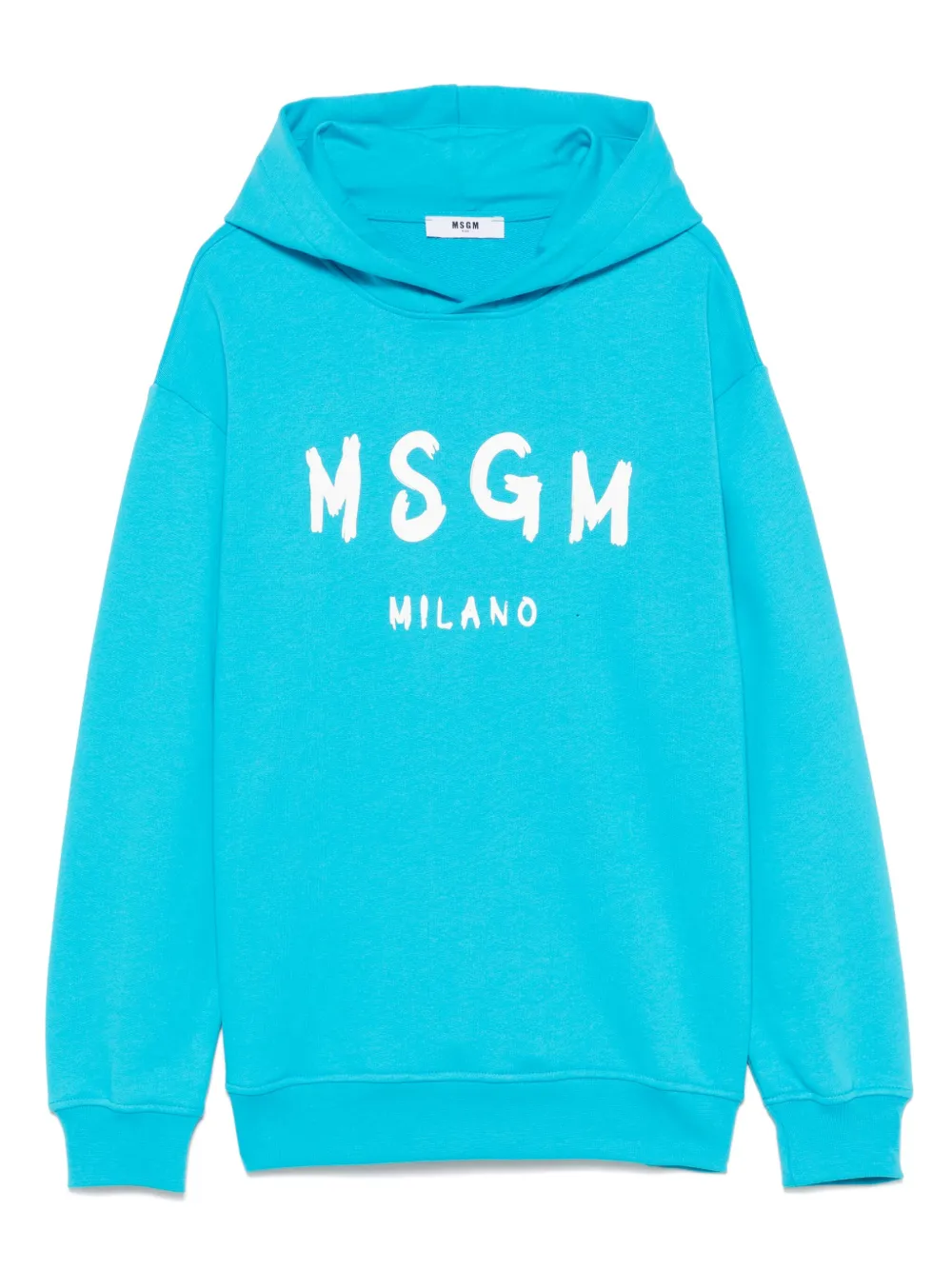 MSGM Kids Hoodie met logoprint Blauw