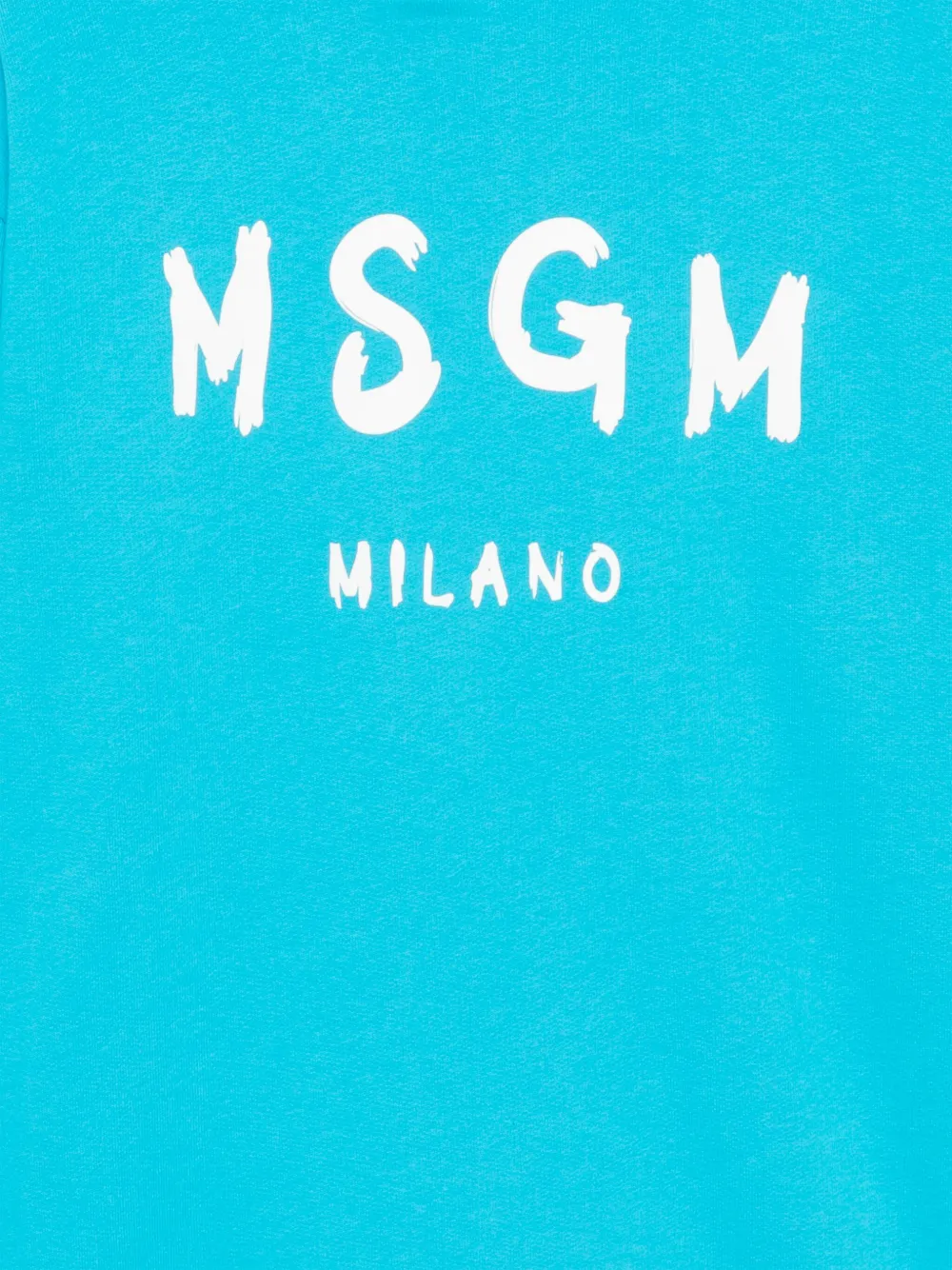 MSGM Kids Hoodie met logoprint Blauw