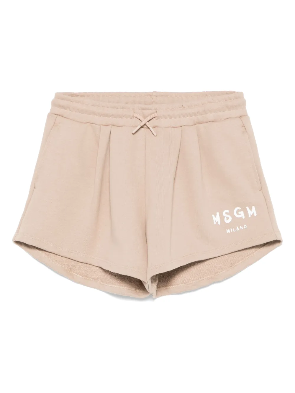 MSGM Kids logo-print track shorts | Neutrals | Image 1