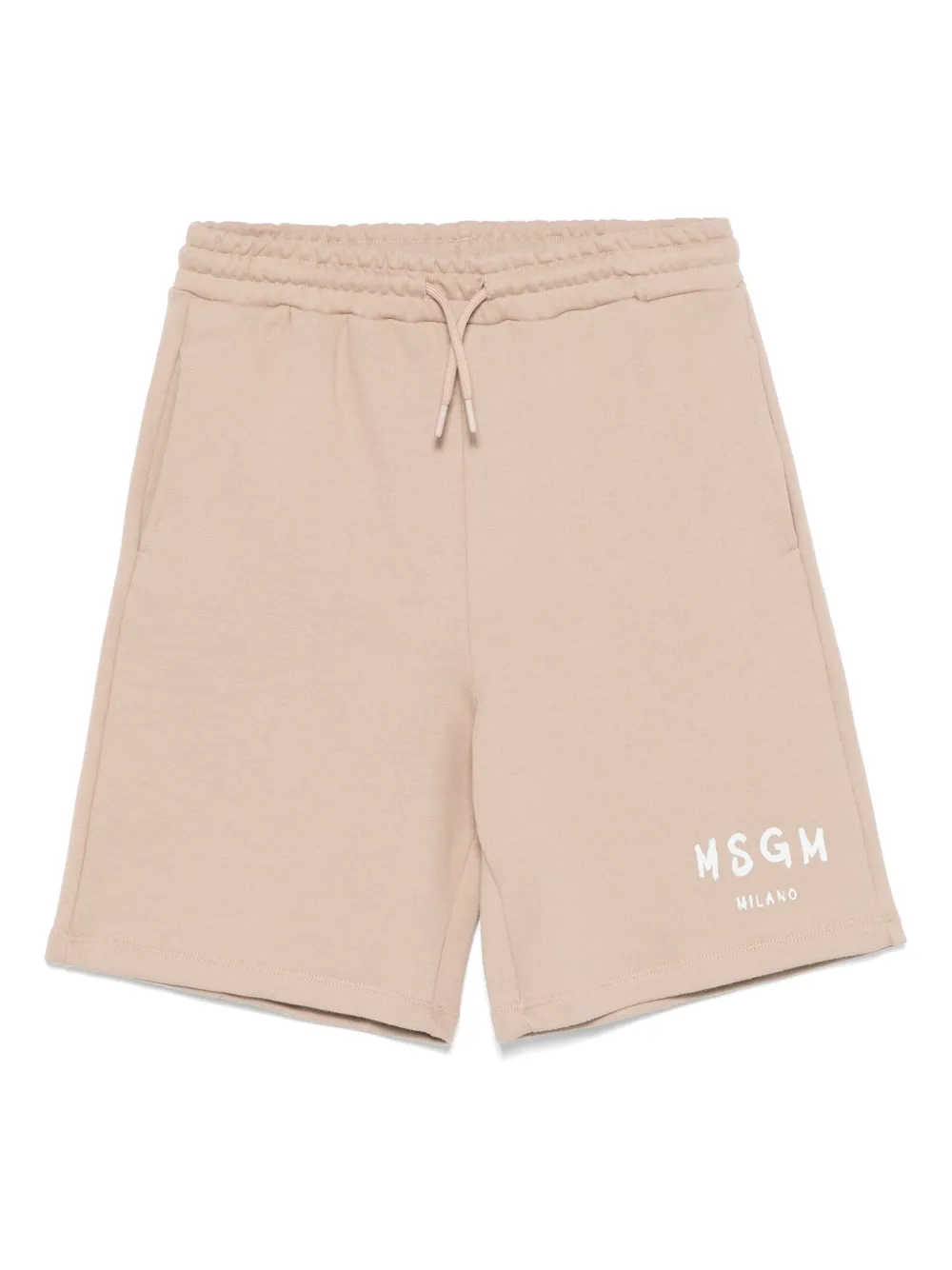 MSGM LOGO-PRINT TRACK SHORTS