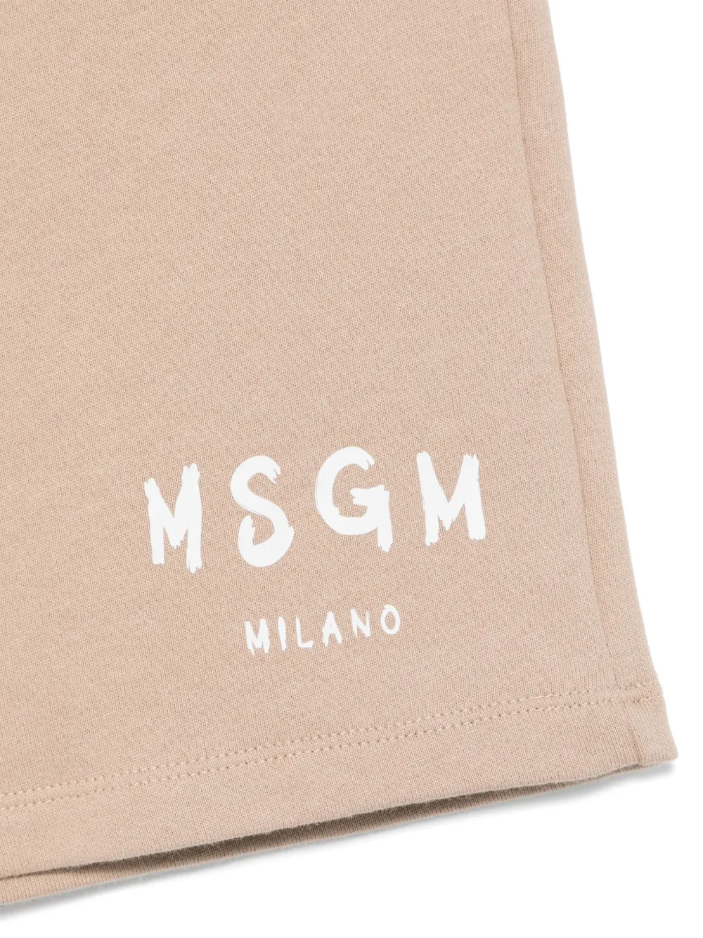 MSGM LOGO-PRINT TRACK SHORTS