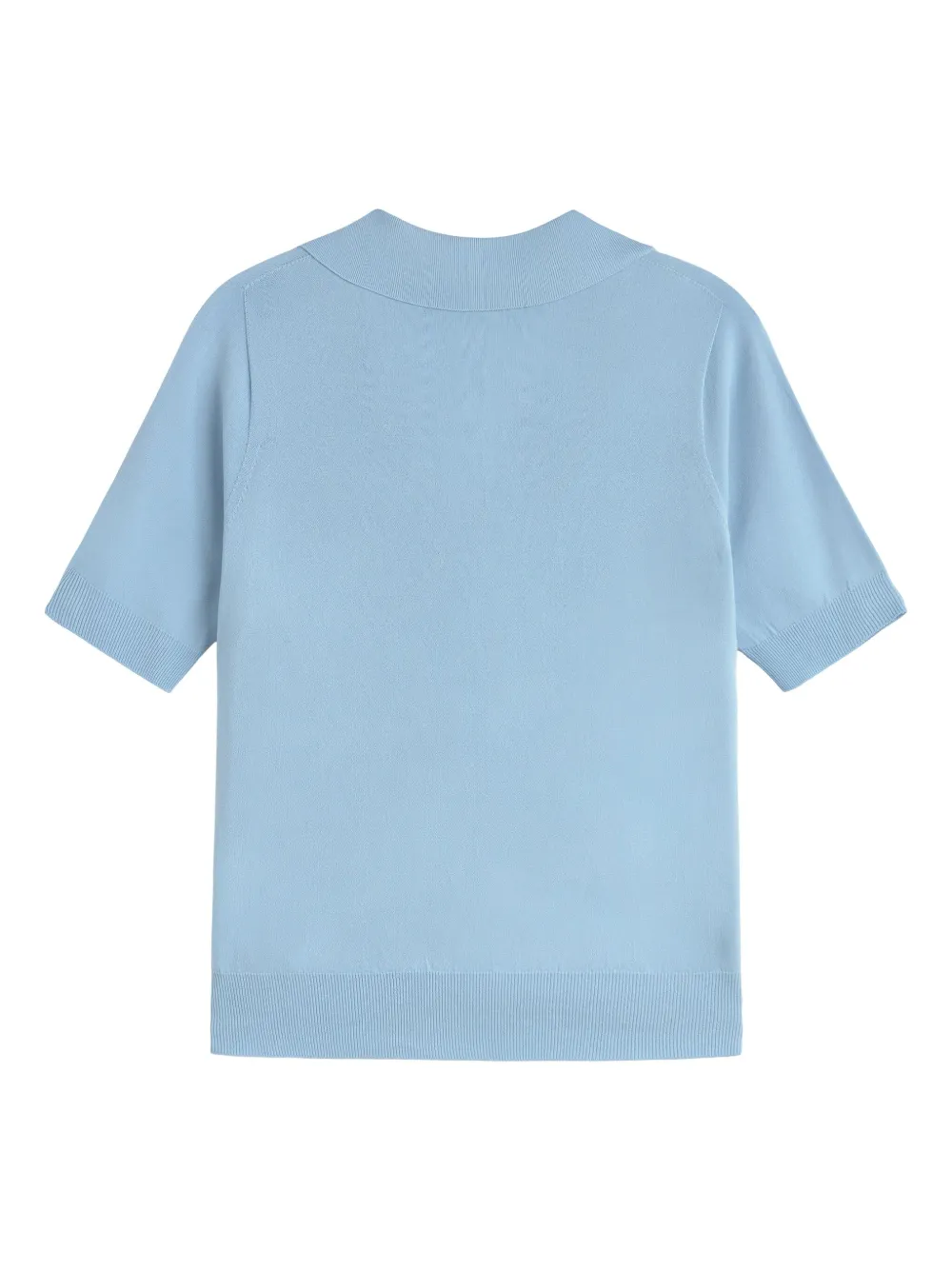 ERMANNO FIRENZE Polotop met geborduurd logo - Blauw