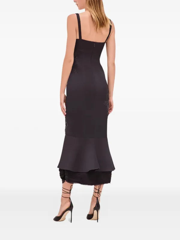 Alexis Raquel Embroidered Mermaid Dress | Black | FARFETCH Alexis Raquel Embroidered Mermaid Dress | Black | FARFETCH