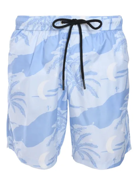 Mauna Kea shorts de playa con estampado gráfico