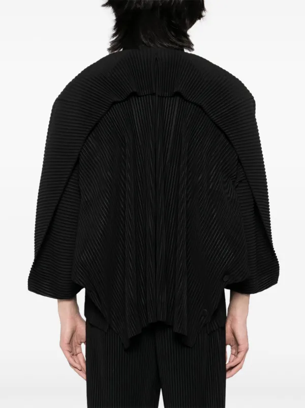 Homme Plissé Issey Miyake Kite Pleats Jacket | Black | FARFETCH