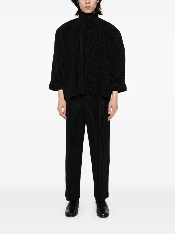 Homme Plissé Issey Miyake Kite Pleats Jacket | Black | FARFETCH