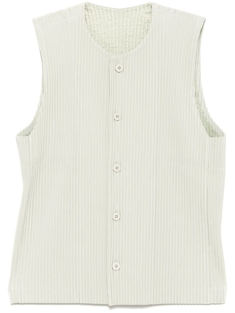 Homme Plissé Issey Miyake pleated round neck vest