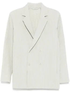 【送料&関税込】Issey Miyake Double-breasted White Jacket Issey Miyake Kone Kone Zip Jacket Issey Miyake Men