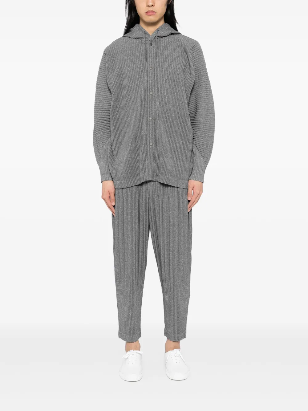 Homme Plissé Issey Miyake Cropped plooibroek - Grijs