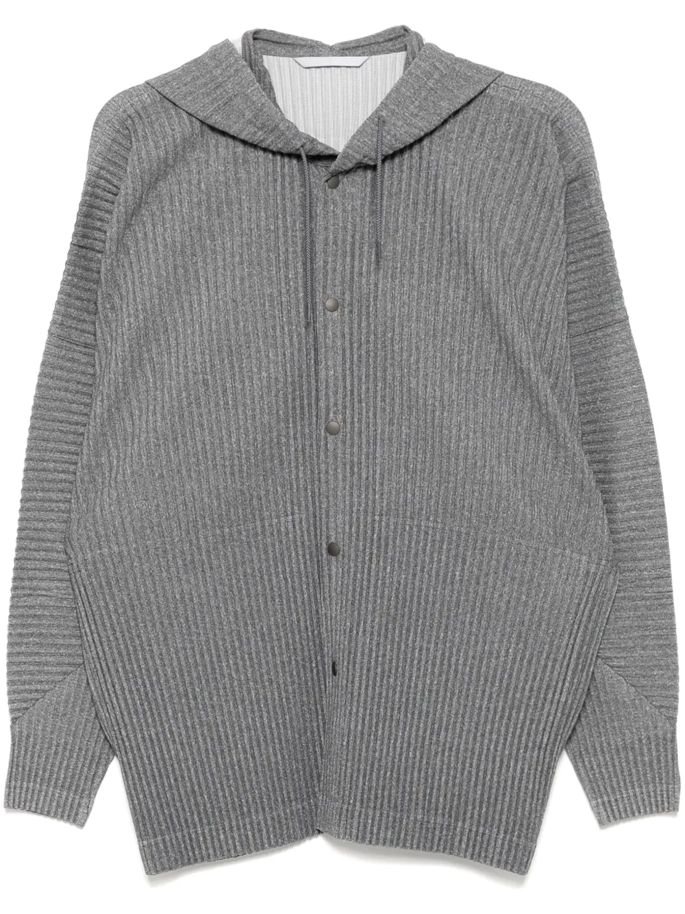 Homme Plissé Issey Miyake chamarra plisada con capucha | gris | Image 1