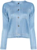 Pleats Please Issey Miyake denim-like jacket - Blue