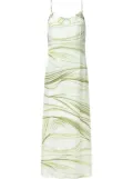 Peserico abstract-pattern dress - White